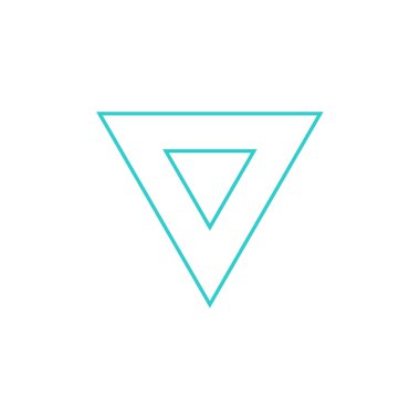 üçgen ikon vektör illüstrasyon tasarımı