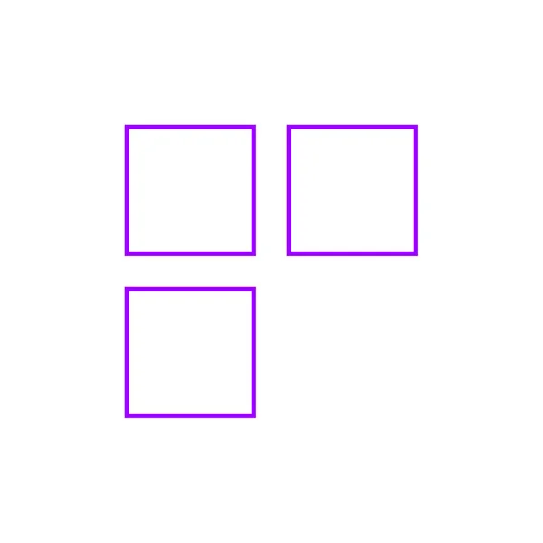 一组简单的空白帧 矢量说明 — 图库矢量图片