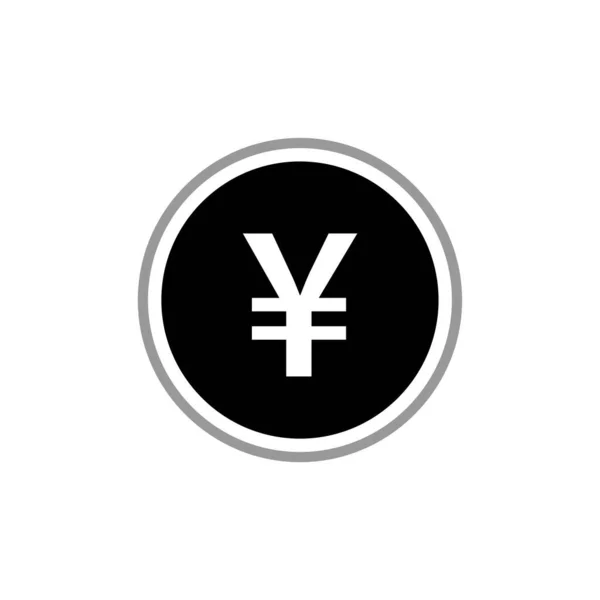 Yen Icono Vector Moneda Icono Moneda Ilustración — Vector de stock