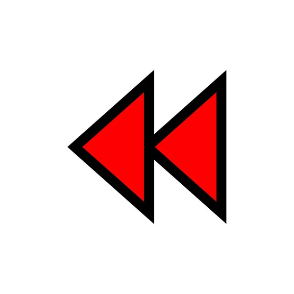 Flecha Vector Icono Diseño — Vector de stock