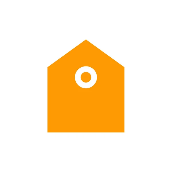 Icona Immobiliare Vettoriale Illustrazione — Vettoriale Stock