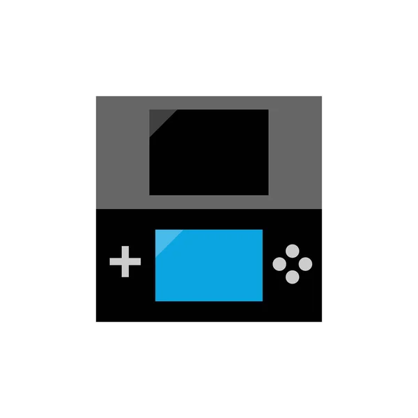 Video Game Console Pictogram Platte Stijl — Stockvector