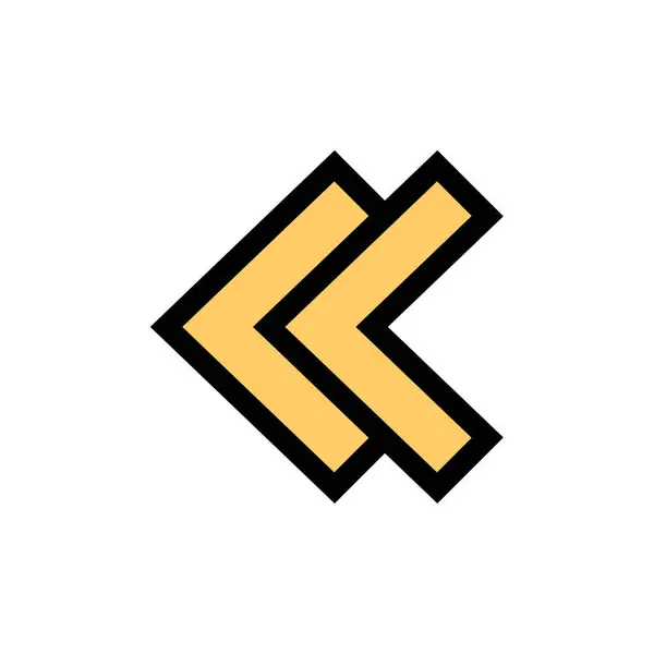 Flecha Icono Simple Ilustración Vectorial — Vector de stock