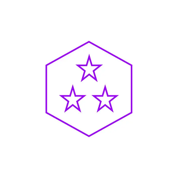 Star Vector Icon Design Template — Stock Vector