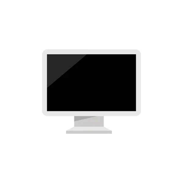 Комп Ютер Настільний Пристрій Значок Векторна Ілюстрація Графічний Дизайн — стоковий вектор