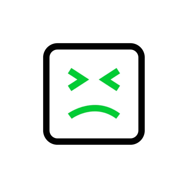 Emoji Jel Lapos Ikon Vektor Illusztráció — Stock Vector