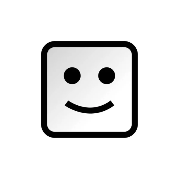 Emoji Kabartması Düz Simge Vektör Ilülasyonu — Stok Vektör