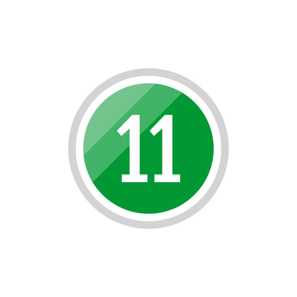 绿色圆形矢量符号图标11号 — 图库矢量图片