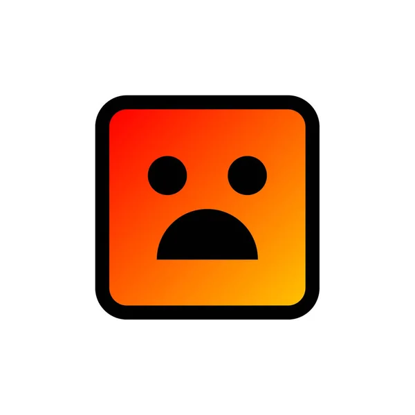 Emoji Jel Lapos Ikon Vektor Illusztráció — Stock Vector