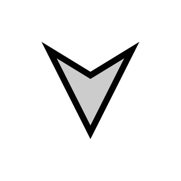 Icono Flecha Vectorial Para Proyecto — Vector de stock