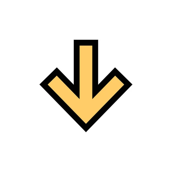 Freccia Semplice Icona Illustrazione Vettoriale — Vettoriale Stock