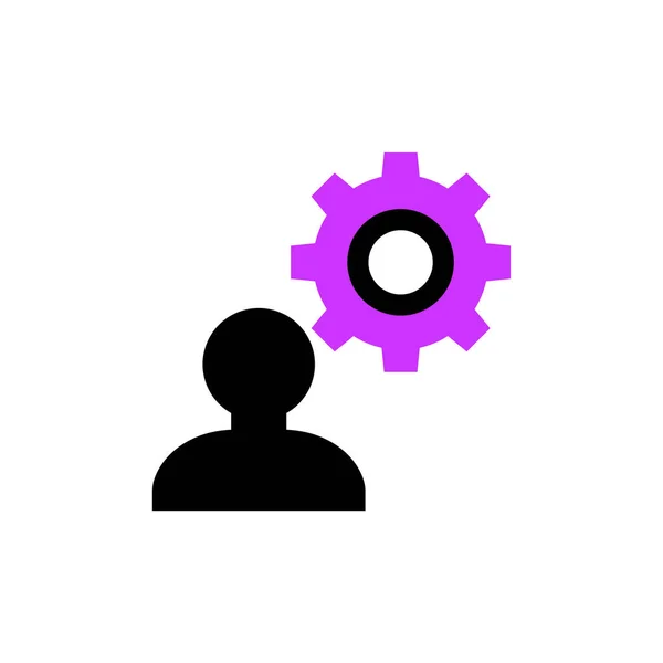Teamwork Concept Icoon Vector Illustratie — Stockvector