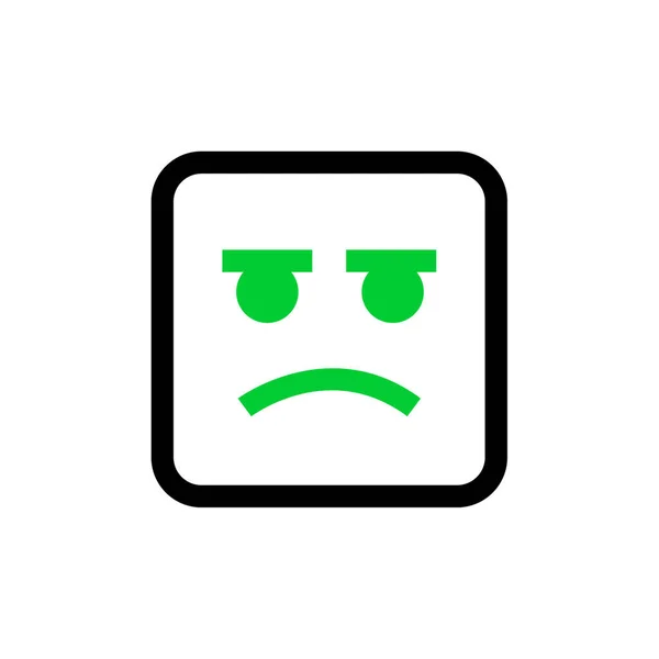 Emoji Glifo Ícone Plano Ilustração Vetorial —  Vetores de Stock