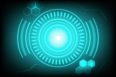 Soyut Hitech Arkaplanı, Elektronik Parlak Arkaplan.