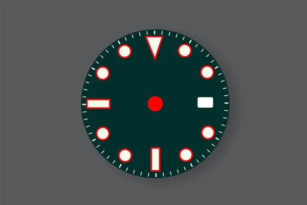 Design Relógio Com Fundo Escuro —  Vetores de Stock