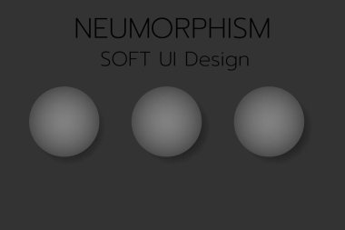 Neumorphic Bottons Soft UI Tasarımı, 3D UI Tasarımı.