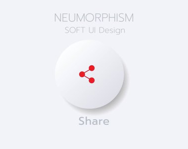3D Neumorphic Soft UI Design. 3D Bottons.