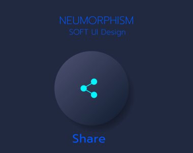3D Neumorphic Soft UI Design. 3D Bottons.