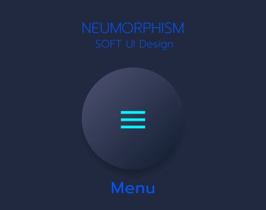 3D Neumorphic Soft UI Design. 3D Bottons.
