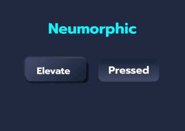 3D Neumorphic Soft UI Design. 3D Bottons.