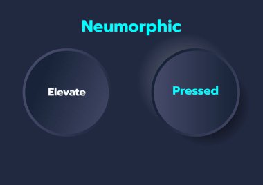 3D Neumorphic Soft UI Design. 3D Bottons.