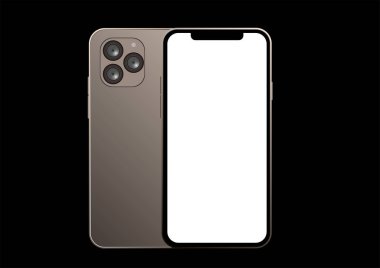 Akıllı telefon Mockup. Cep telefonu. Telefonunuz var. Gerçekçi vektör illüstrasyonu.