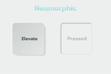 3D Neumorphic Soft UI Design. 3D Bottons.
