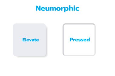 3D Neumorphic Soft UI Design. 3D Bottons.