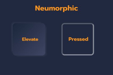 3D Neumorphic Soft UI Design. 3D Bottons.