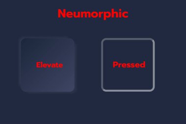 3D Neumorphic Soft UI Design. 3D Bottons.