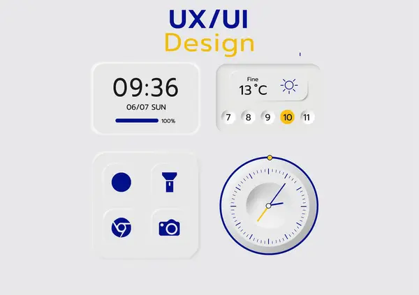 3B Vektör düz UI veya UX tasarımı.