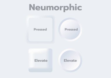 3B Neumorphic Soft UI Tasarımı.