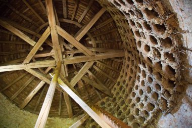 Ceiling of old medieval castle