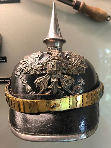 Old Helmet Historical Military Museum — Stock Photo, Image