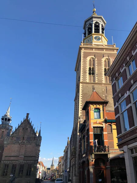 Cidade Velha Dia Ensolarado Holanda — Fotografia de Stock