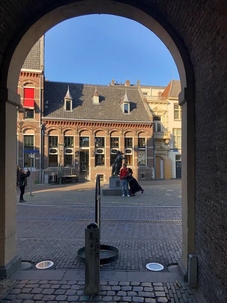 Oude Stad Zonnige Dag Nederland — Stockfoto