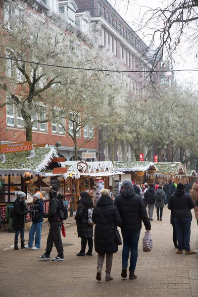 Amsterdam Niederlande Dezember 2022 Traditioneller Weihnachtsmarkt Amsterdam — Stockfoto