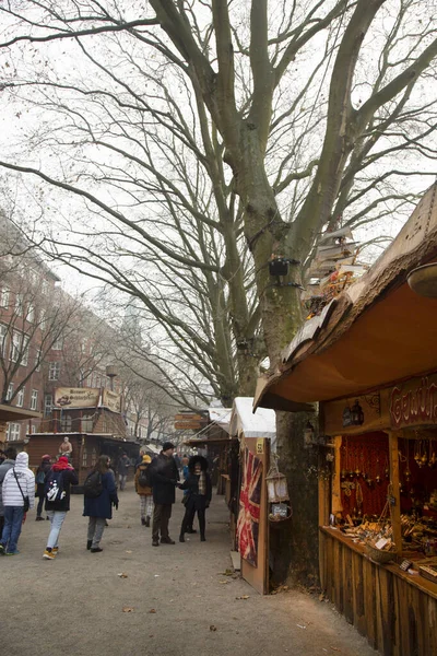 Άμστερνταμ Ολλανδία Δεκεμβρίου 2022 Παραδοσιακή Χριστουγεννιάτικη Έκθεση Στο Άμστερνταμ — Φωτογραφία Αρχείου