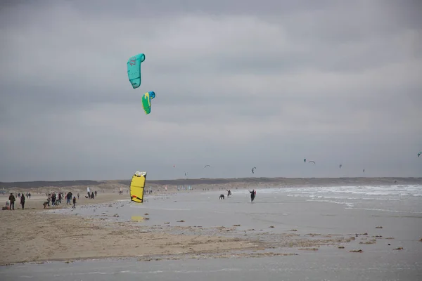 People Make Windsurfing Sea — Stock Photo, Image