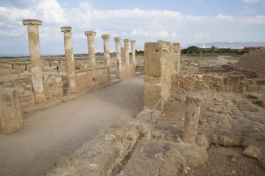 Yunanistan 'da antik kentin kalıntıları