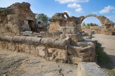 Yunanistan 'da antik kentin kalıntıları