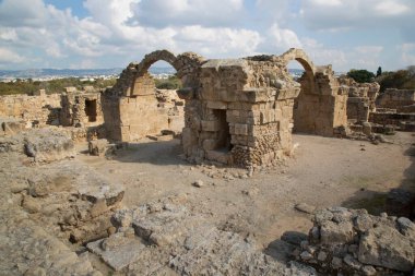 Yunanistan 'da antik kentin kalıntıları