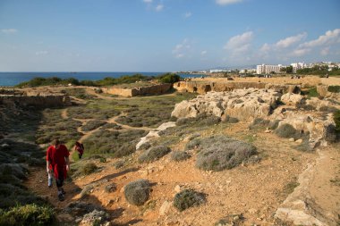 Yunanistan 'da antik kentin kalıntıları