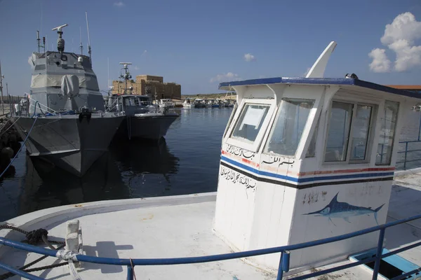 Navi Barche Nel Porto Marittimo — Foto Stock