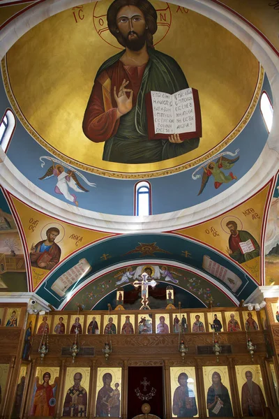 Interior Igreja Ortodoxa Grécia — Fotografia de Stock