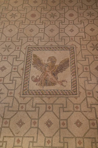 Krásná Starověká Mozaika Řeckém Chrámu — Stock fotografie
