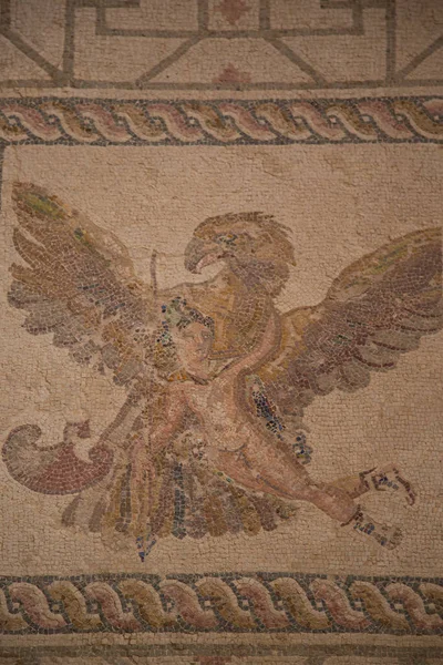 Hermoso Mosaico Antiguo Templo Griego —  Fotos de Stock