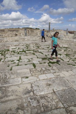 Yunanistan 'da antik kentin kalıntıları