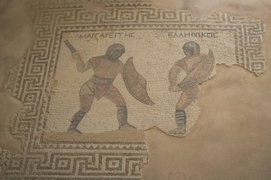 Yunan tapınağında antik mozaik