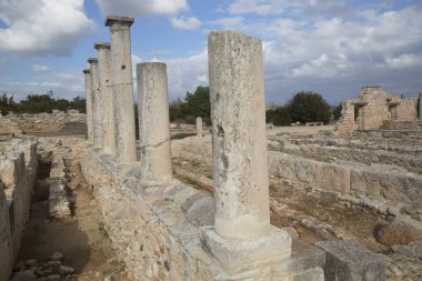 Yunanistan 'da antik kentin kalıntıları